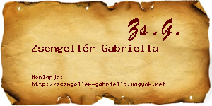 Zsengellér Gabriella névjegykártya